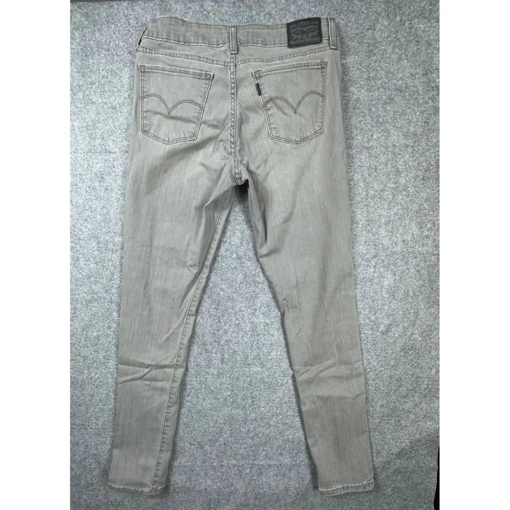 Levi Strauss 711 Skinny Jeans Mens‎ 30 Grey Denim Pants 711-0000